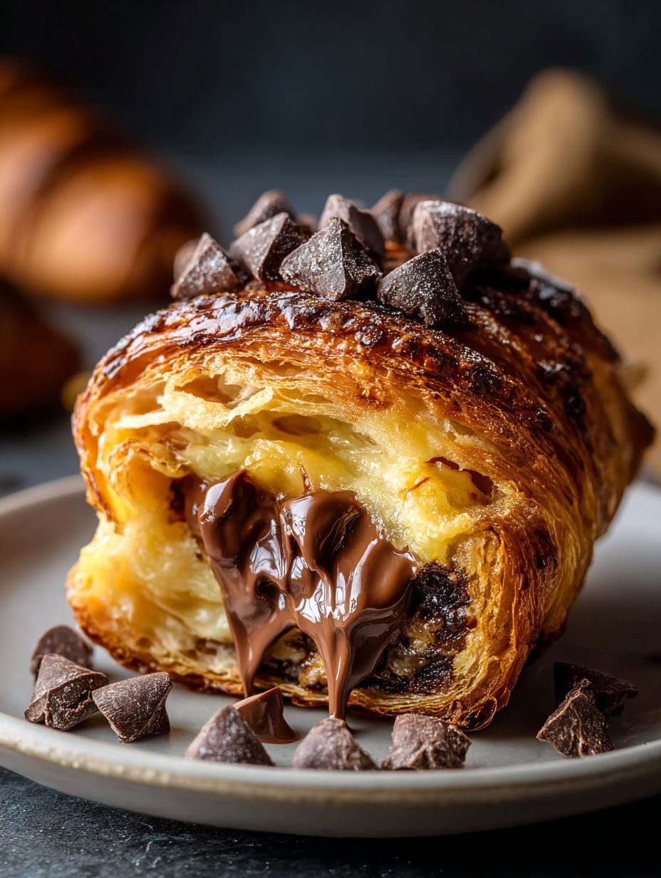 Zapiekane croissanty z czekoladą - z wczorajszych rogalików, które nikomu już nie smakują, a po tej zapiekance nie zostaje nawet okruch