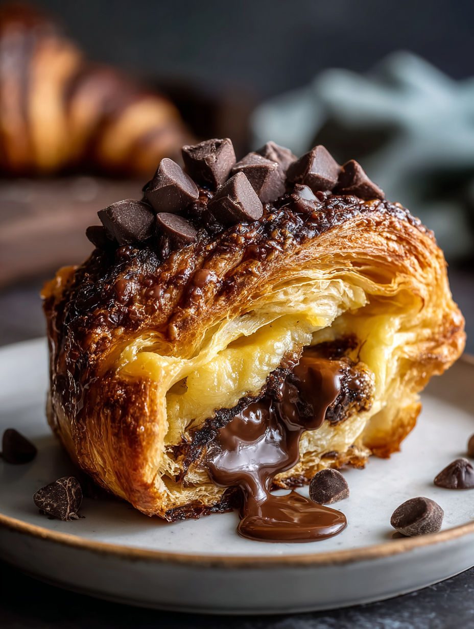 Zapiekane croissanty z czekoladą - z wczorajszych rogalików, które nikomu już nie smakują, a po tej zapiekance nie zostaje nawet okruch